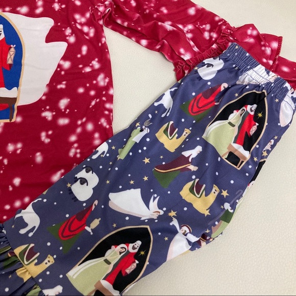 Christmas Christening Cute Pants set - Picture 5 of 6